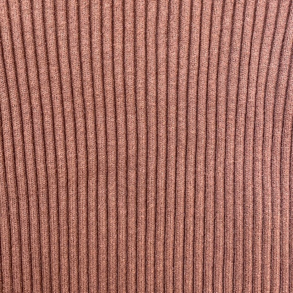 [S] Ribbed Turtleneck Sweater with Bell Sleeves | Chocolate Brown - Picture 3 of 4